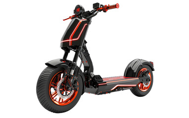 Obraz premium Electric scooter isolated on transparent Background