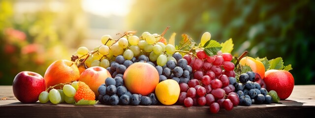 nature's Freshness Rewards Healthy Organic Ripe Fruit