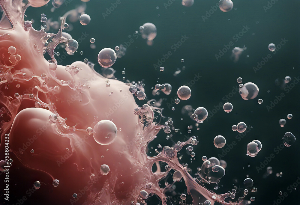 Fototapete organic blob shape. irregular round liquid vector element. abstract fluid art. stock illustration