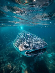 snorkeling with a whale shark