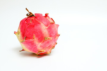 red dragon fruit isolated on white background