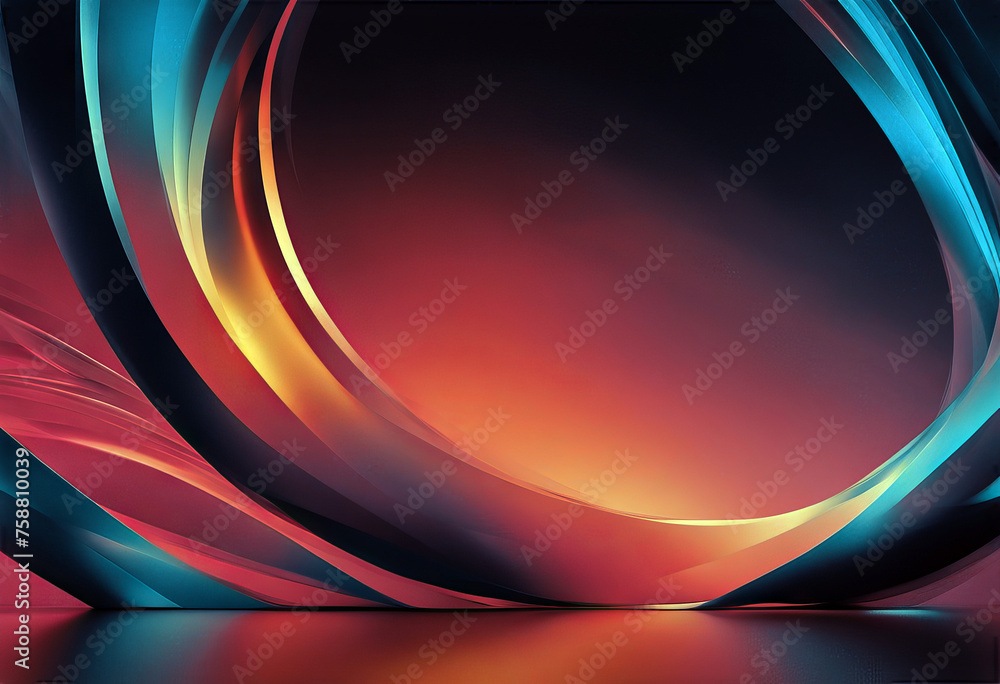 Aufkleber abstract background design. fluid gradient with geometric lines and light effect. motion minimal con