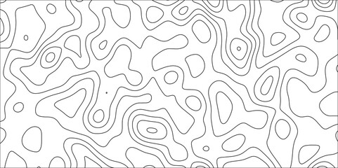Contour map background. Geography scheme and terrain. Topography grid map. Stylized topographic contour map. Geographic line mountain relief. Abstract lines or wavy backdrop background.