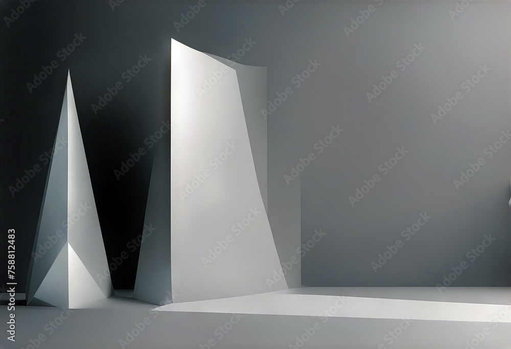 Poster silver light gray shape paper subtle vector abstract background illustration stock illustrationbackg