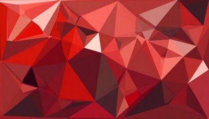 red abstract low poly style illustration graphic background