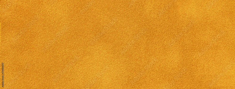 Sticker dark orange background of suede fabric material, closeup. velvet texture of yellow seamless textile