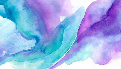 abstract blue and purple fluid watercolor wash background