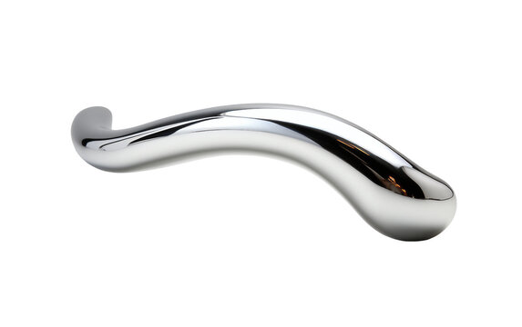 Extended Tangent Iron Elbow without Common Background in New Silver