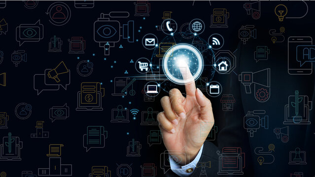 Digital Marketing  marketing templete for editing, black background digital marketing