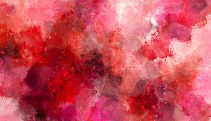 red and pink watercolor background with marbled grunge texture and color splash design marble painted watercolor blotches in distressed faded illustration
