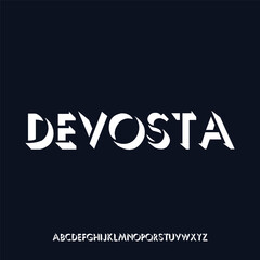 Prmodern and luxury alphabet font vectorint