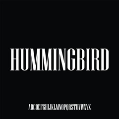 hummingbird condensed urban font perfect for your poster and apparel design