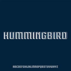hummingbird condensed urban font perfect for your poster and apparel design