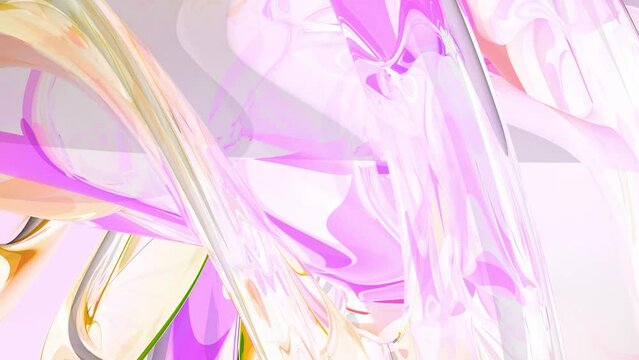 moderne elegante pinke abstrakte gl&auml;serne Figur - visuelle Dynamik, Design, Hintergrund, Geometrie, kreativ, Hintergrund, Abstraktion, organisch, Kunst, violett