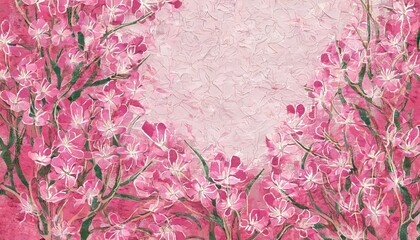 pink floral wall textured background