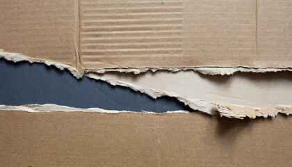 torn cardboard background and texture