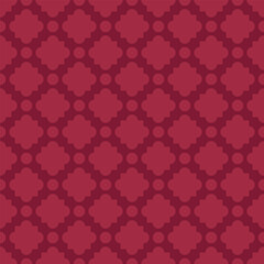 Seamless pattern with Moroccan tiles and circles