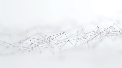 abstract future network on white background. Data and technology concept, network connection