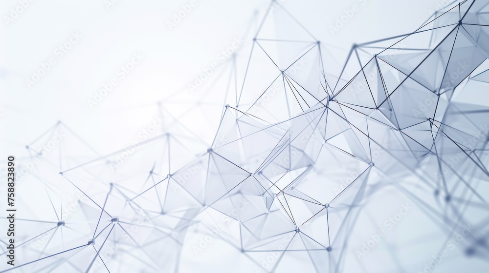 Aufkleber abstract future network on white background. data and technology concept, network connection