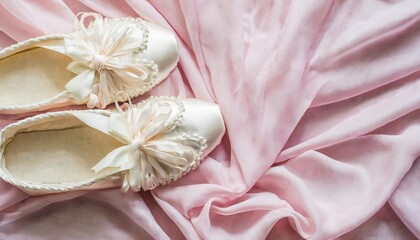 ballet slipper pink fabric textured background
