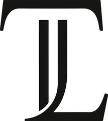 Modern T and L Letter Logo