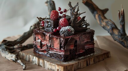 Cubic black forest cake