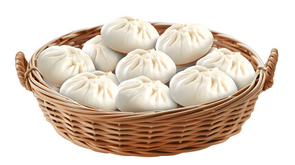 Fototapeta premium Transparent pictures of steamed buns
