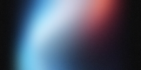Black blue red spot light , texture color gradient rough abstract background , shine bright light and glow template empty space grainy noise grungy