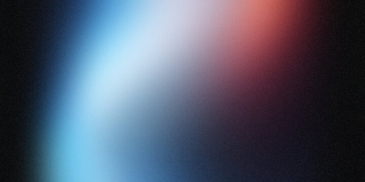 Black blue red spot light , texture color gradient rough abstract background , shine bright light and glow template empty space grainy noise grungy