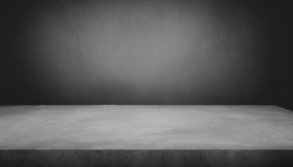 empty gray concrete floor texture and blank grey black board room background - obrazy, fototapety, plakaty