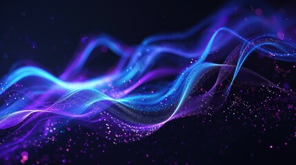 Blue Light Trail, purple, Motion Blur Effect Light exposure.