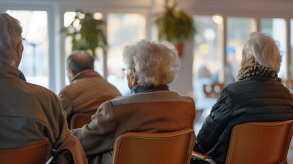 Group of Elderly People Sitting in Chairs