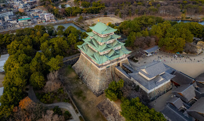 Nagoya Castle aerial view