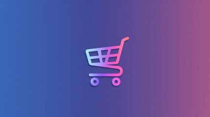 Online shopping cart logo