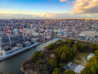 Nagoya Castle aerial view