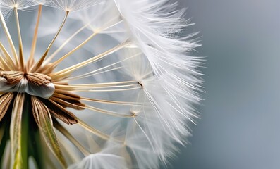 dandelion seed with background 