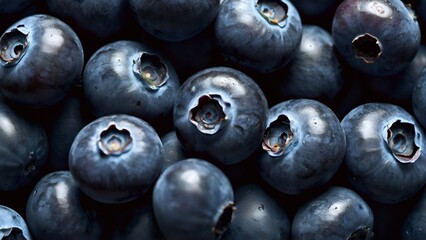 A bunch of Ripe blueberries  - Powered by Adobe