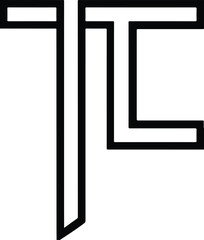 Simple T and L Letter Logo