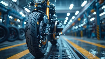 Motorcycle manufacturing factory, motorcycle model.