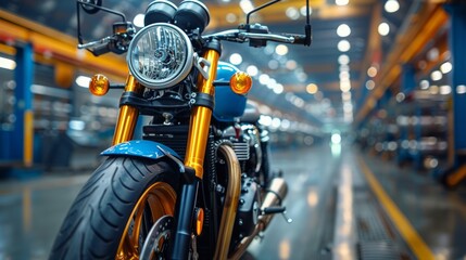 Motorcycle manufacturing factory, motorcycle model.