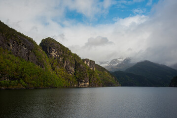 Fototapeta na wymiar fjord landscapes in Norway