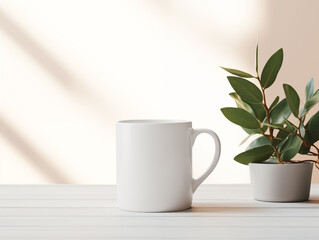 a cup of coffee. mockup.