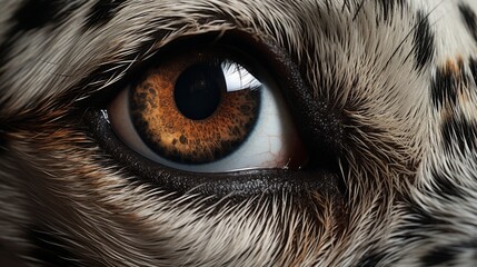 Detailed close-up of dogs eye in high-resolution photography for animal and pet themed stock images