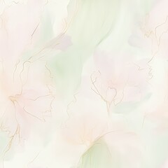 White and green background adorned with an intricate white and pink design, creating a serene and harmonious atmosphere