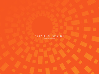 Gradient orange flat block geometric premium background.