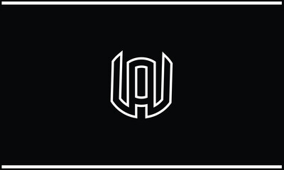 WA, AW, W, A, Abstract Letters Logo monogram