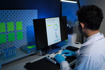 The atmosphere inside the laboratory has Scientists, chemists, biologists, researchers, Scientists...