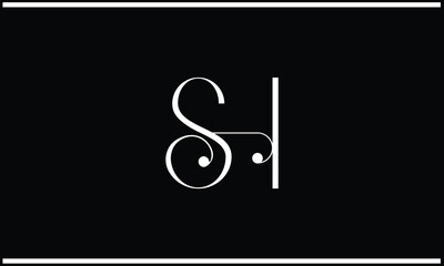 SH, HS, S, H, Abstract Letters Logo Monogram