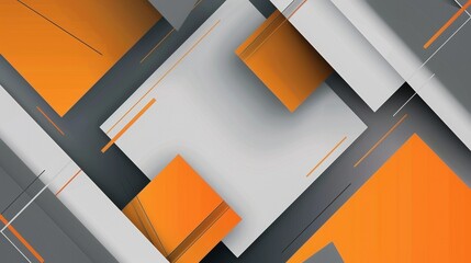 Orange and grey geometric gradient pattern for backgrounds