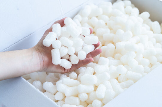 biodegradable filling chips for order boxes, environmentally friendly, take care of the planet